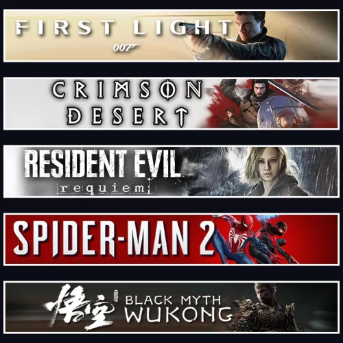  007 +Crimson +Evil 9 +Spider 2 +Wukong